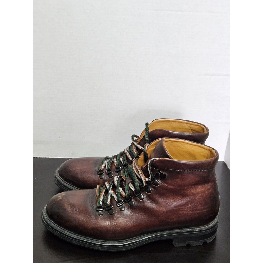 Sz 11.5 - Magnanni Montana X Men's Tumbled Brown Nubuck Hiking Boots MSRP $575